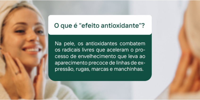 O que é o efeito antioxidantes nos cosméticos?